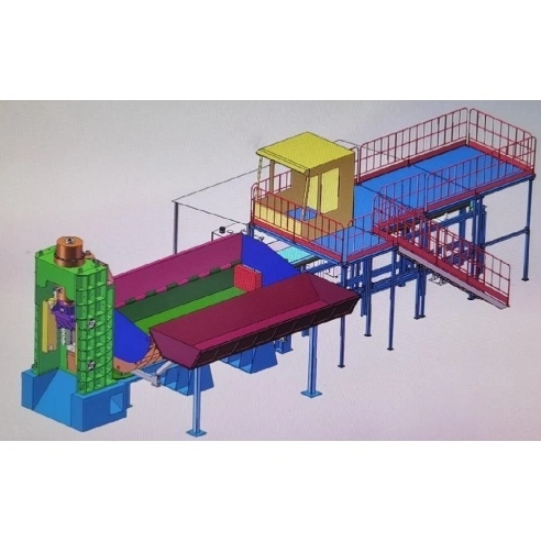 Metal scrap Box Shear Scrap Baler
