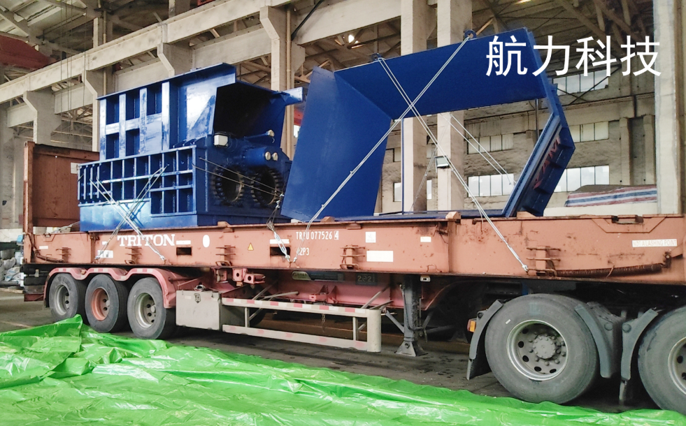 800 ton container shear exported to foreign countries